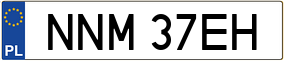 Trailer License Plate